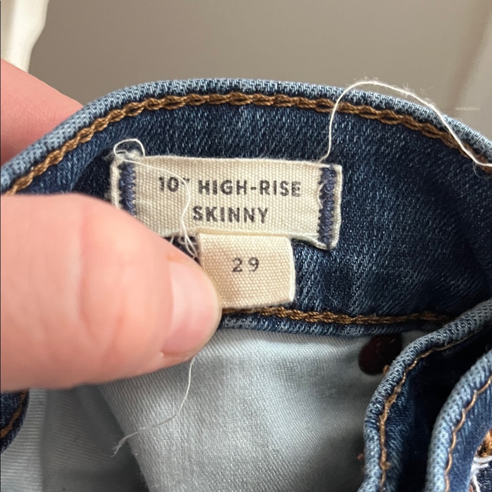 Madewell High Rise Blue Jeans - Picture 3 of 9
